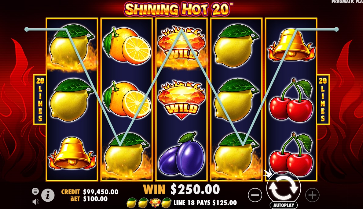 Shining Hot 20 Slot Big Win