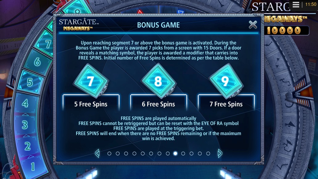 Stargate Megaways Slot Free Spins