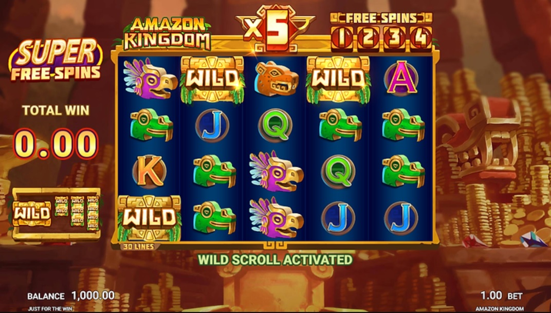 Amazon Kingdom_Super Free Spins Feature