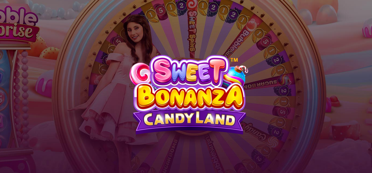 Sweet Bonanza Candyland live casino game logo