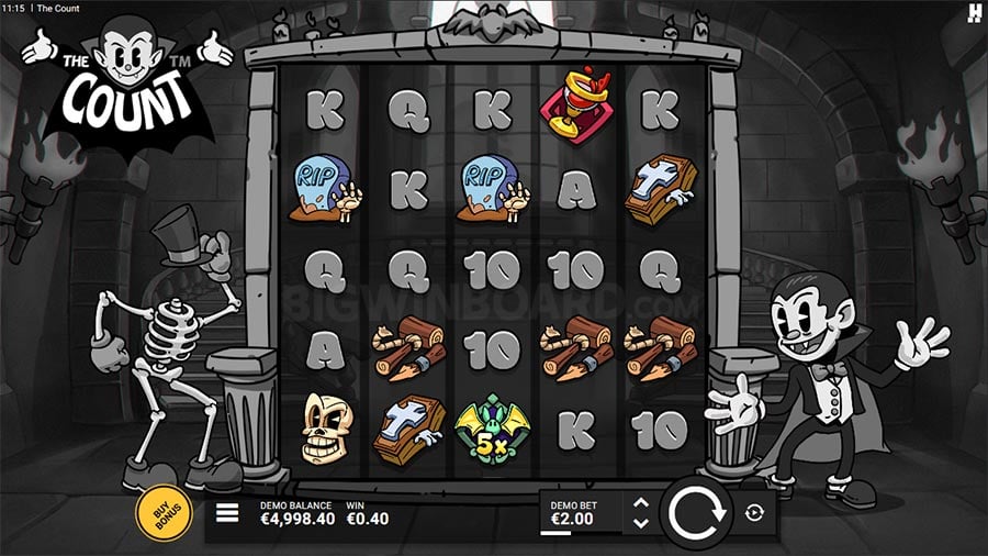 The count slot game screen