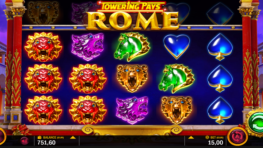 Towering Pays Rome Slot Free Spins