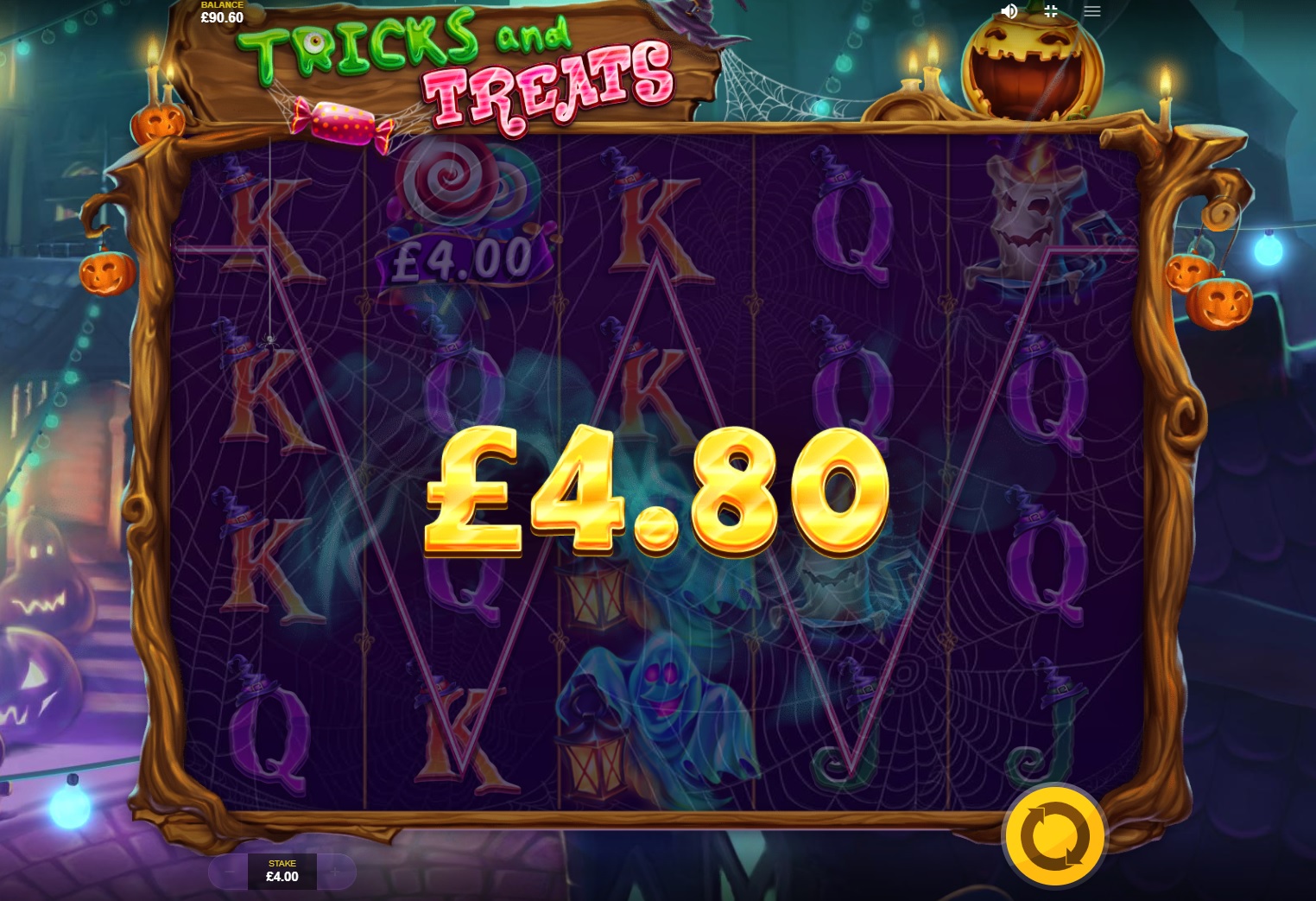 Tricks and Treats Slot win