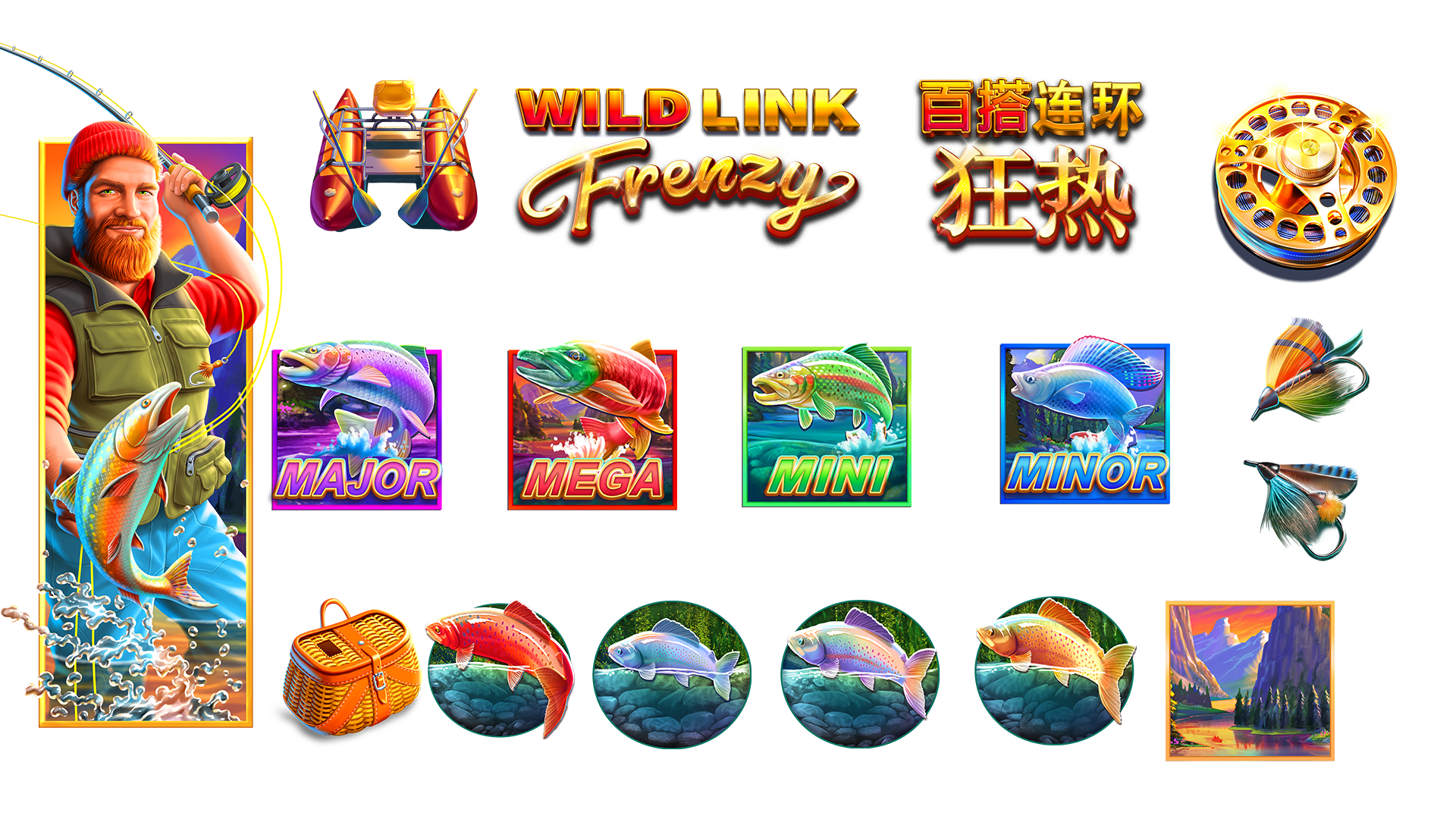 Wild Link Frenzy Slot symbols