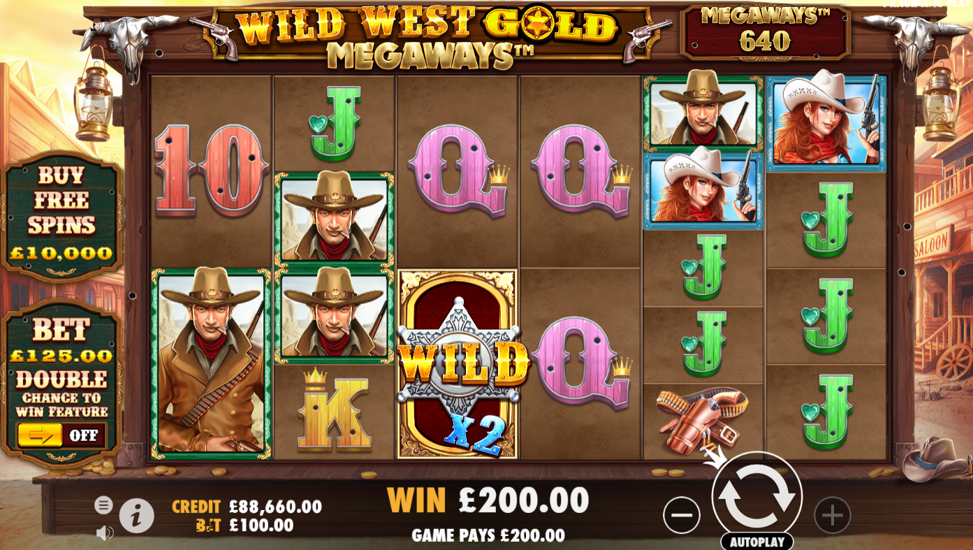 Wild West Gold Megaways slot big win