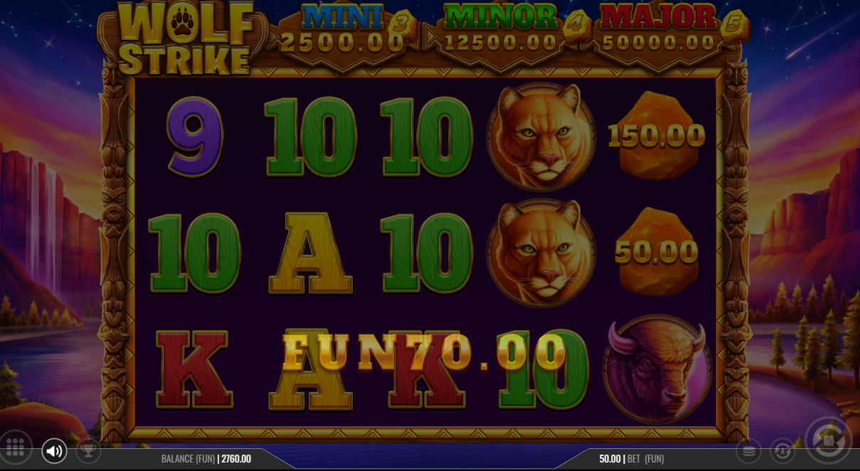 Wolf Strike Slot Big Win