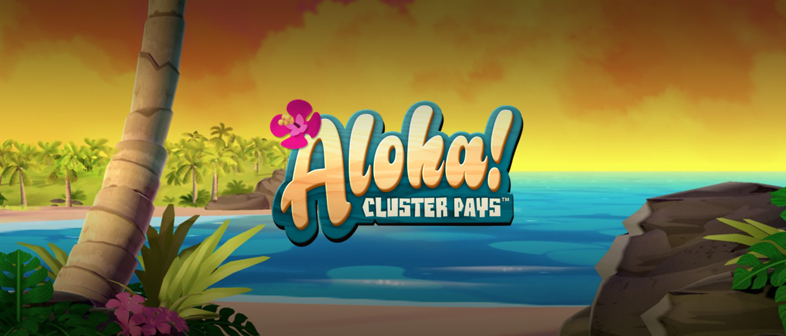 Aloha cluster pays slot logo
