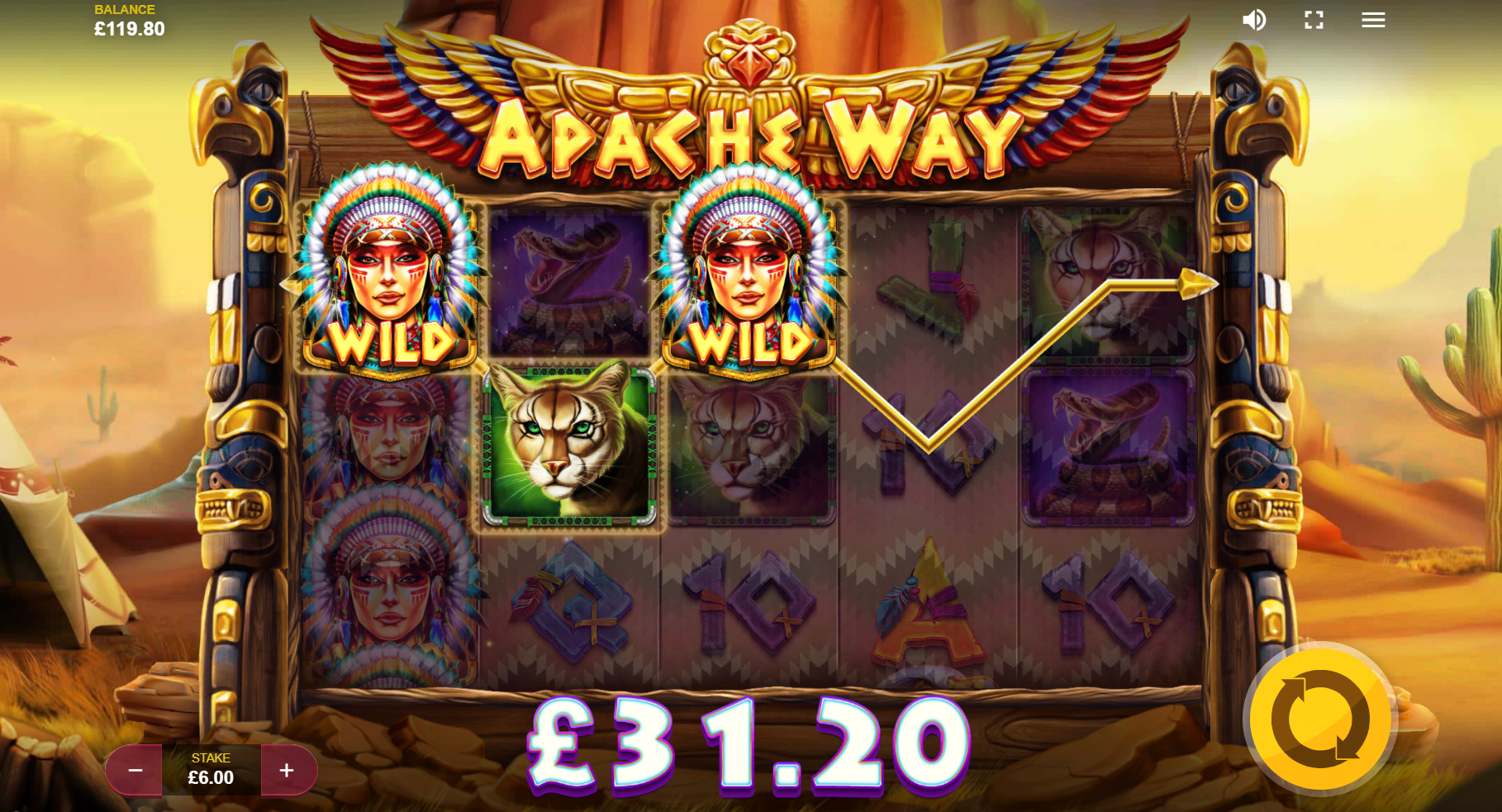 Apache Way Slot Big Win