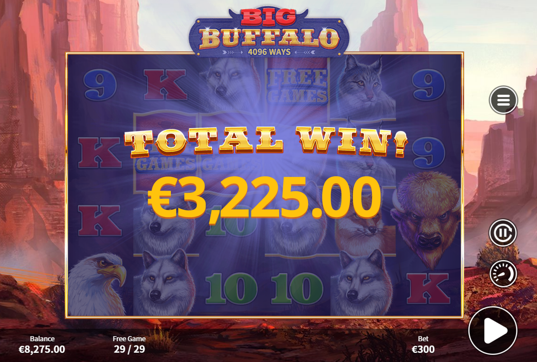 Big Buffalo Slot Big Win