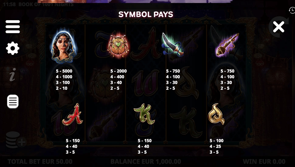 Book of 1001 Nights slot