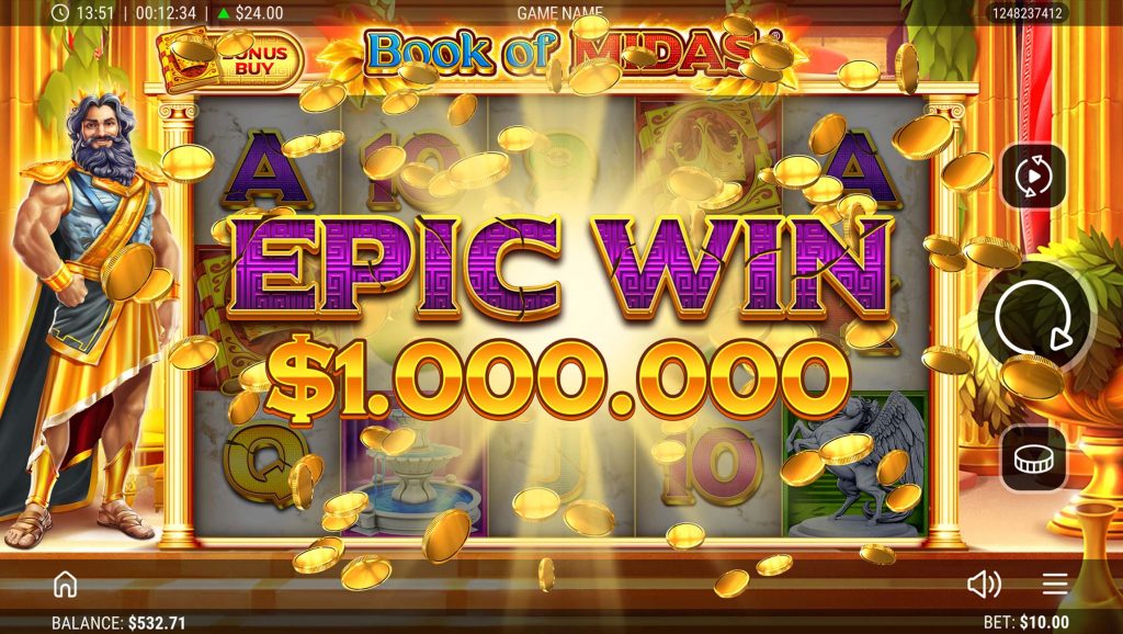 Book of Midas Slot Epic win