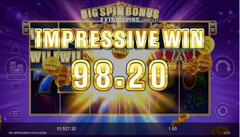 Big Spin bonus extra spins big win