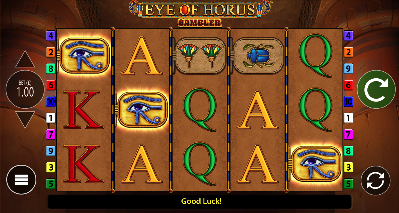 Eye of horus gambler slot