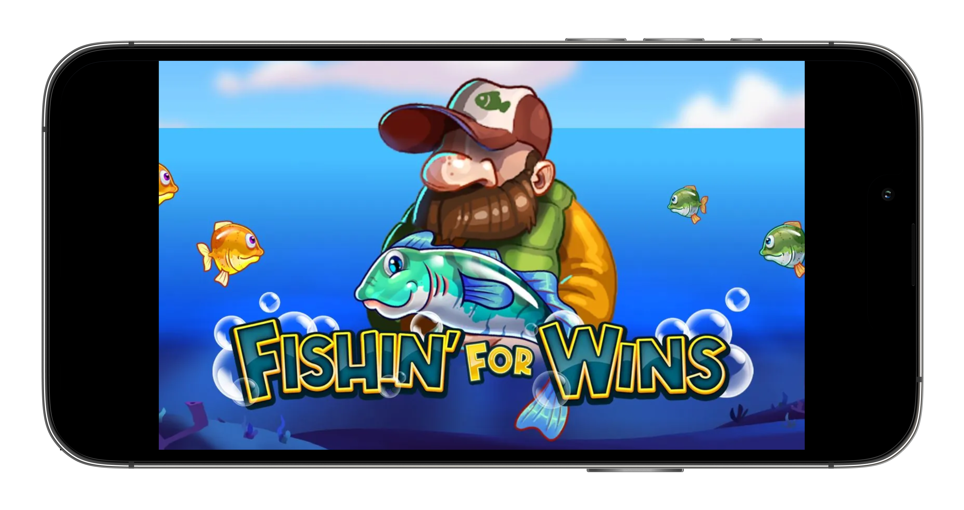 Fishin for wins slot logo