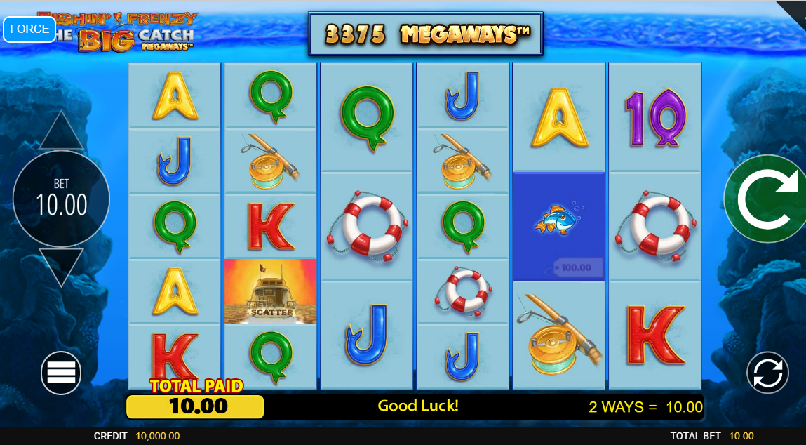 Fishin Frenzy Big Catch Megaways Slot