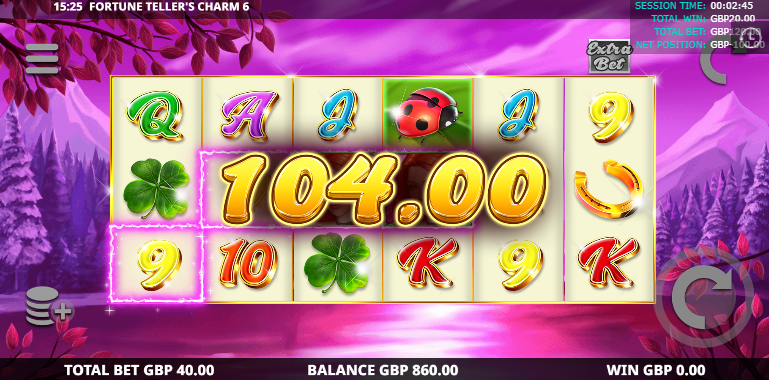 Fortune Teller's Charm 6 slot big win