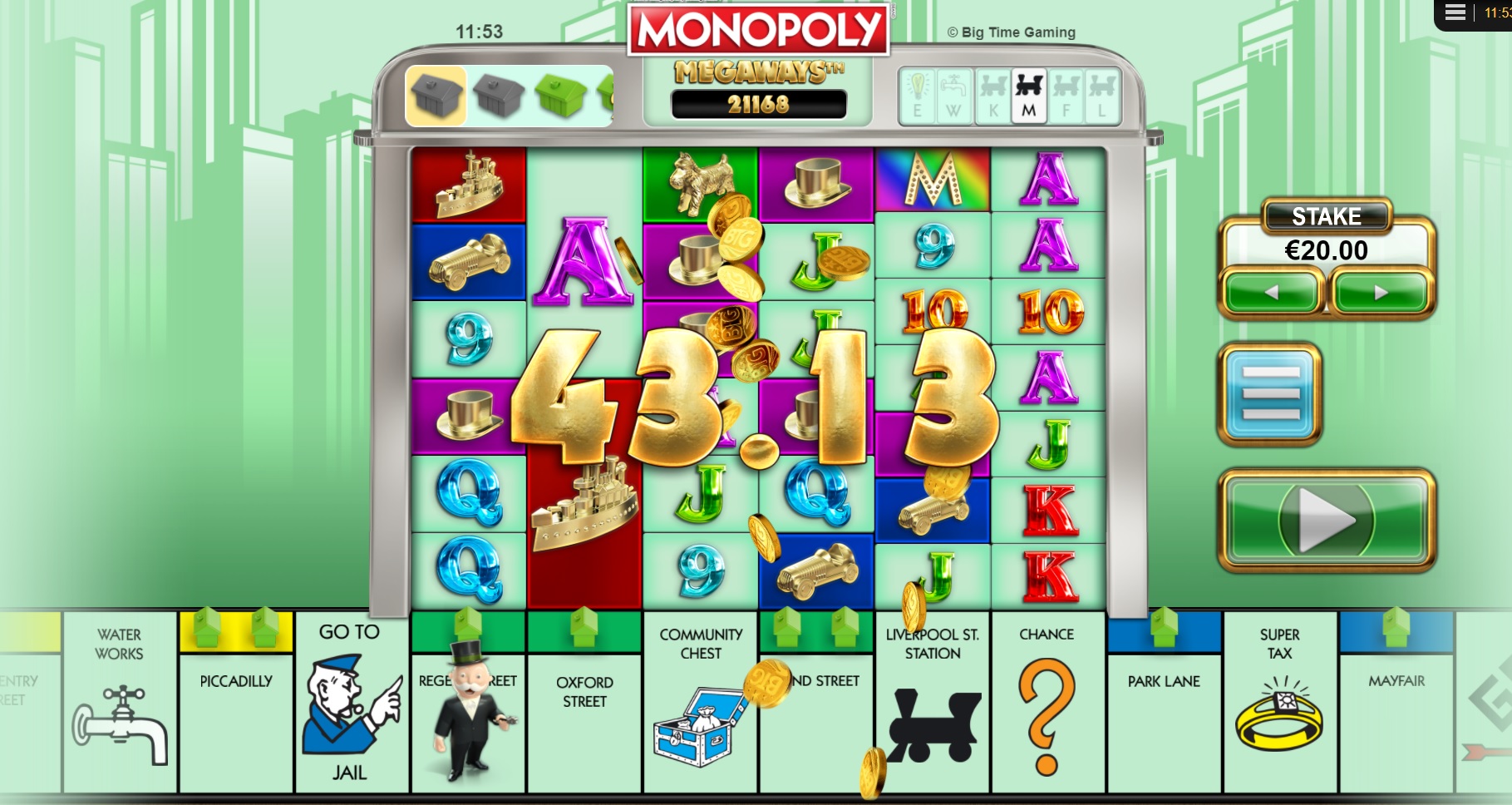 Monopoly Megaways Slot Big Wins