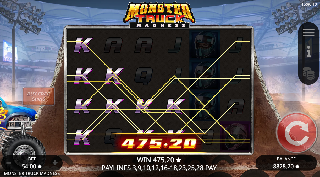 Monster Truck Madness Slot Big Win