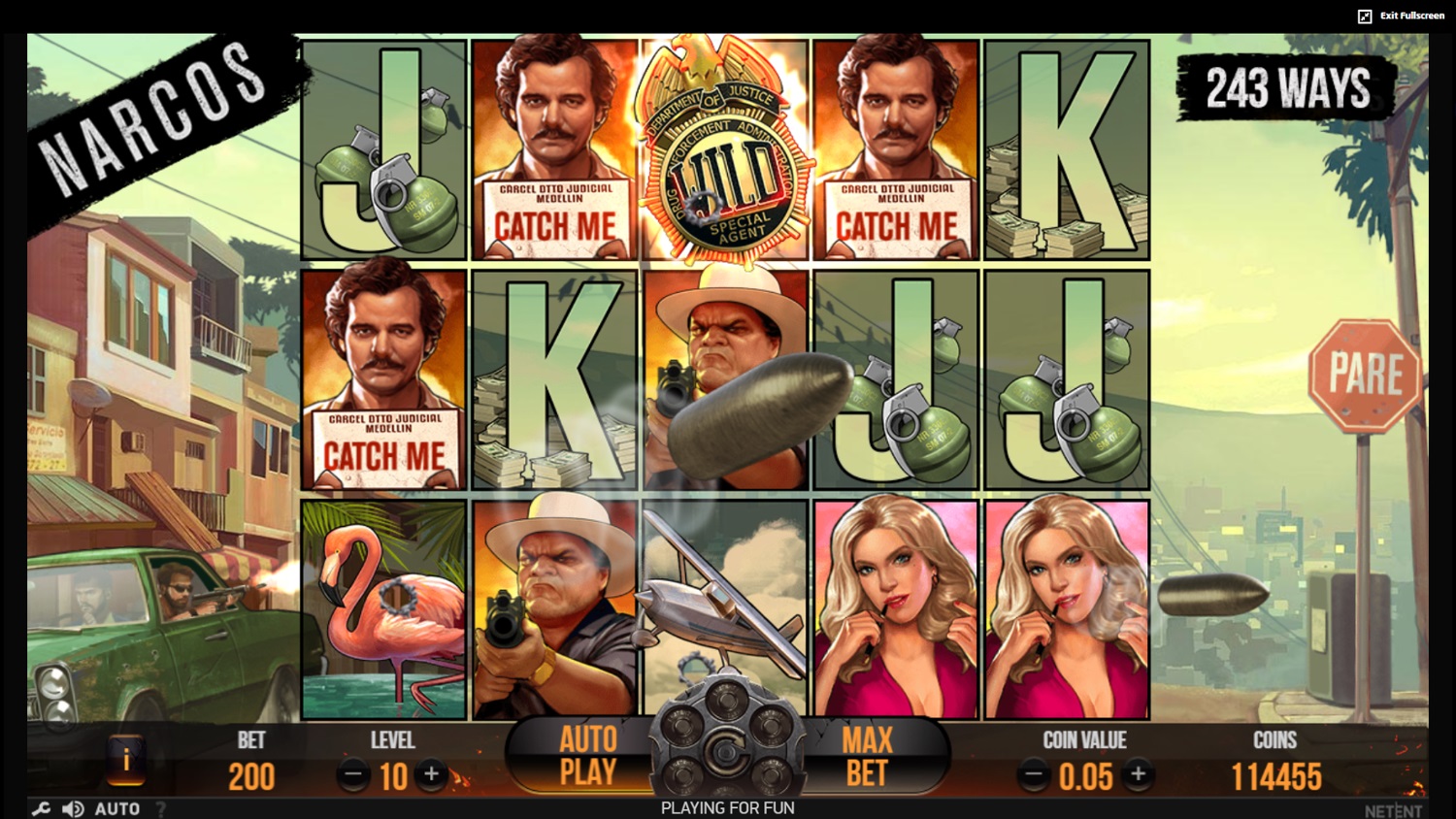 Narcos Slot main lobby