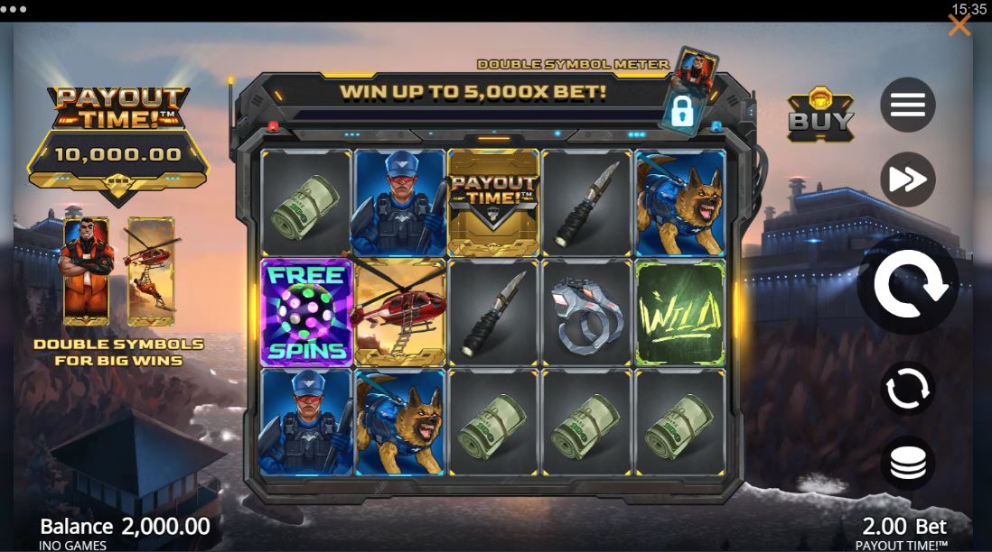 payout time double symbols for big wins