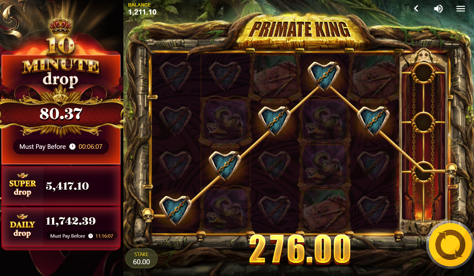 Primate King Slot Big Win
