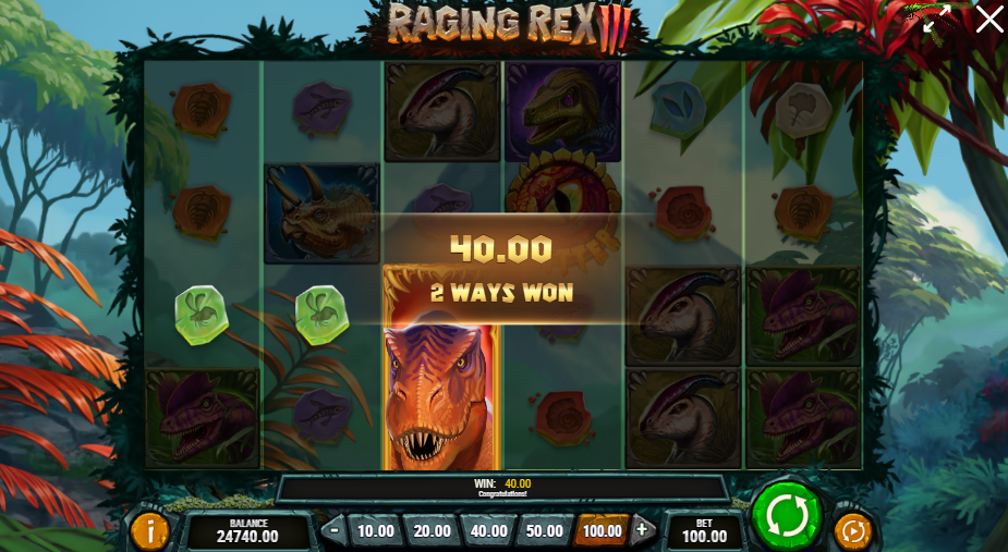 Raging Rex Slot big win