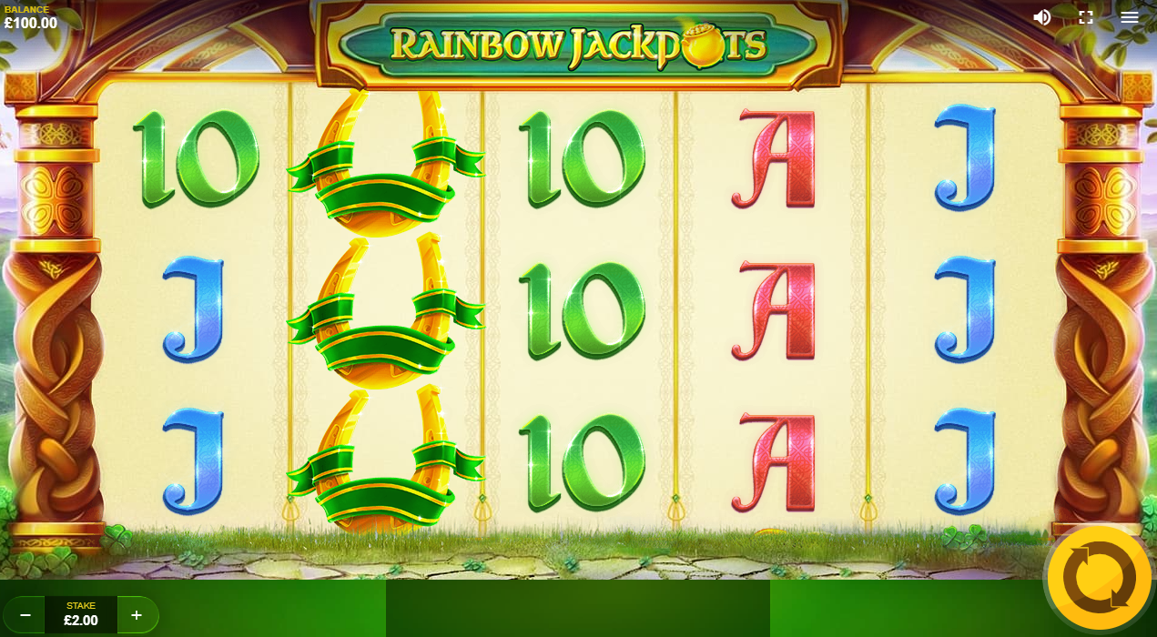 Rainbow Jackpots game lobby