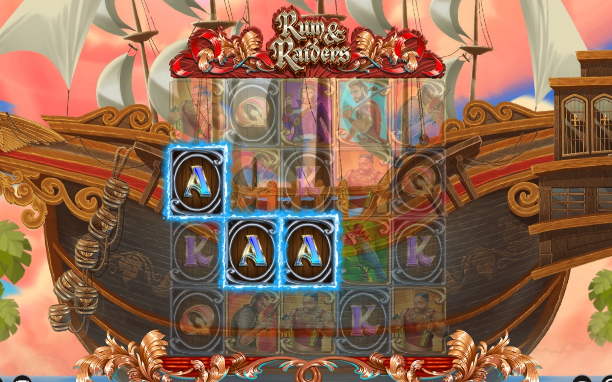 Rum and  Raiders slot big win
