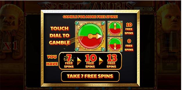 The secret of anubis doublemax free spins