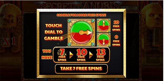 The secret of anubis doublemax free spins