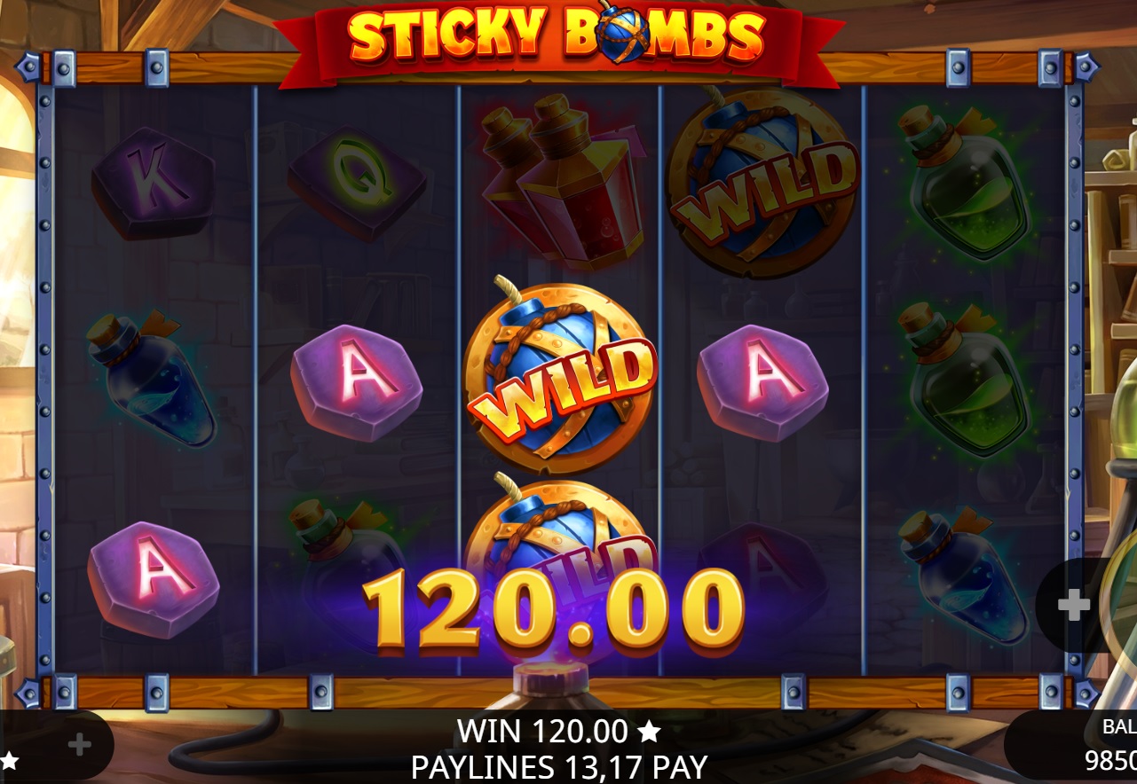 Sticky Bombs Slot Big Win