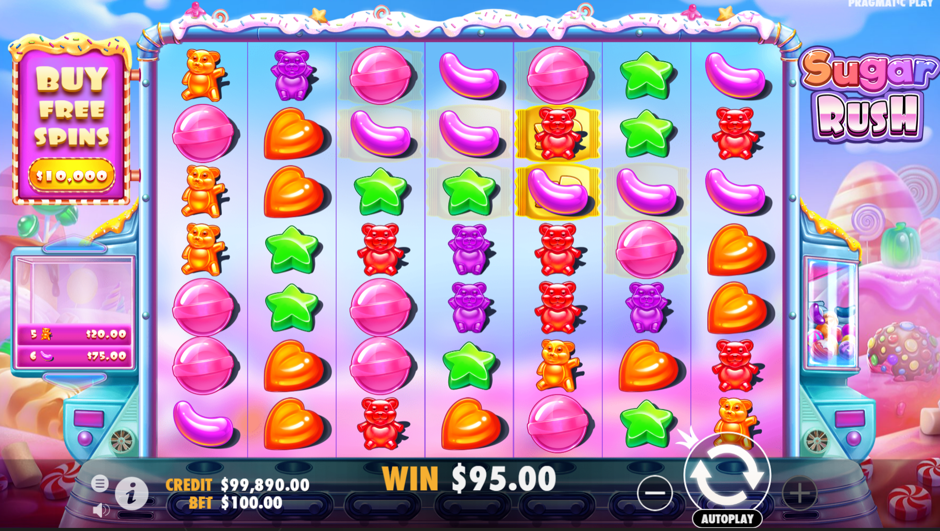 Sugar Rush Slot Big Win