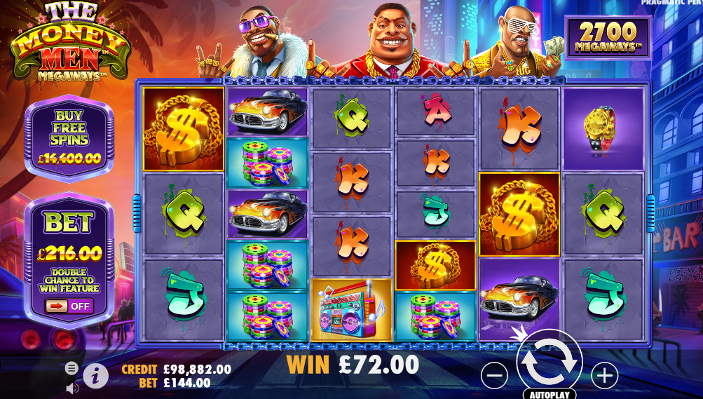 The Money Men Megaways Slot big win