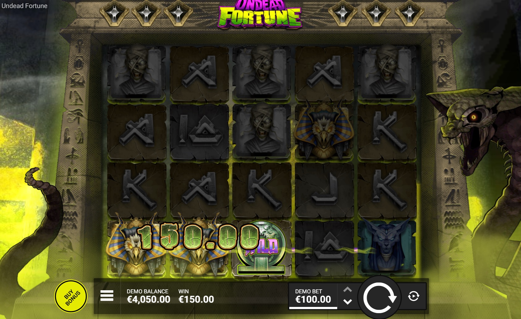 Undead fortune slot big win