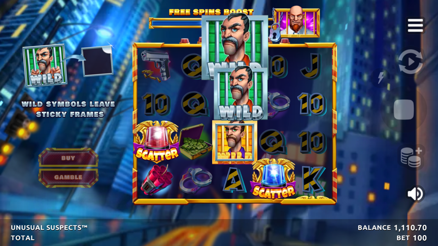 Unusual Suspects slot exploding wild